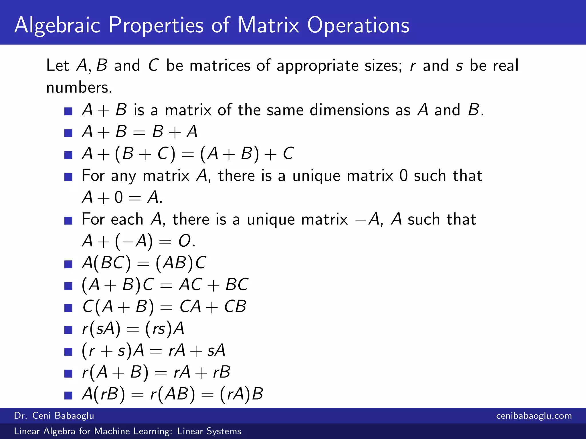 1. Linear Algebra for Machine Learning: Linear Systems | PDF