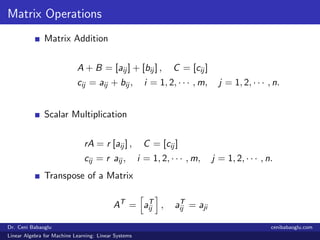 1. Linear Algebra for Machine Learning: Linear Systems Slide 4
