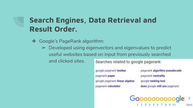 Linear algebra in Computer Science | PPT