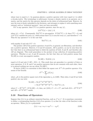 Linear algebra in the dirac notation | PDF