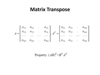 Matrix Transpose
 