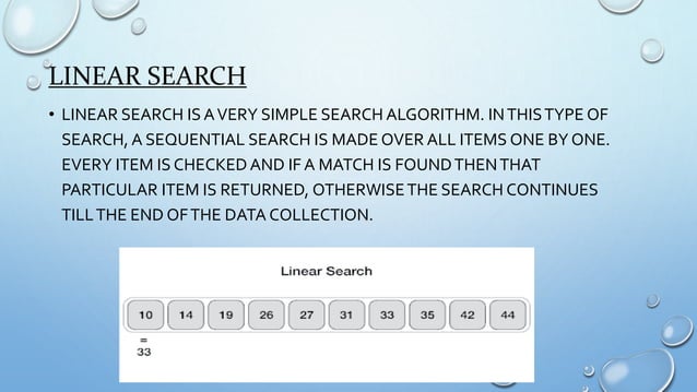 Linear and binary search | PPT | Free Download