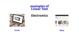 Linear and Non-Linear Text PowerPoint Presentation | PPTX