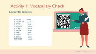 Activity 1: Vocabulary Check
 