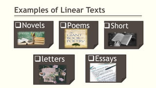 Linear and nonlinear text | PPT