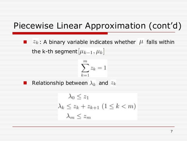 Linear approximation