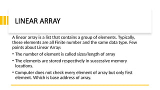 Linear Arrays in Programming: Array Length, Benefits, Drawbacks, and ...