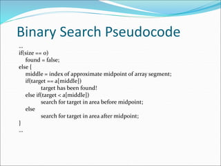 Linear and Binary search | PPTX | Search | Internet