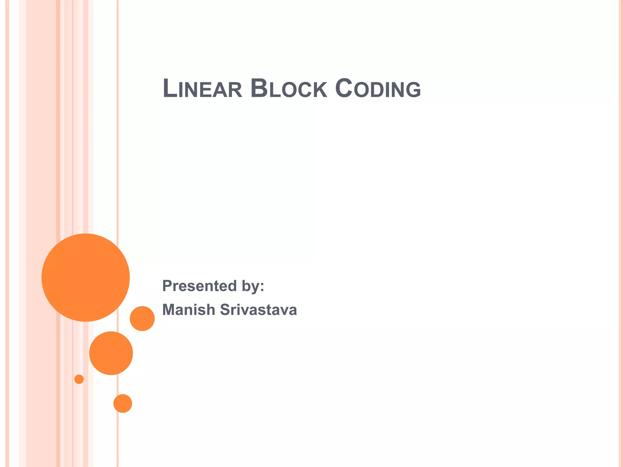 Linear block code | PPT