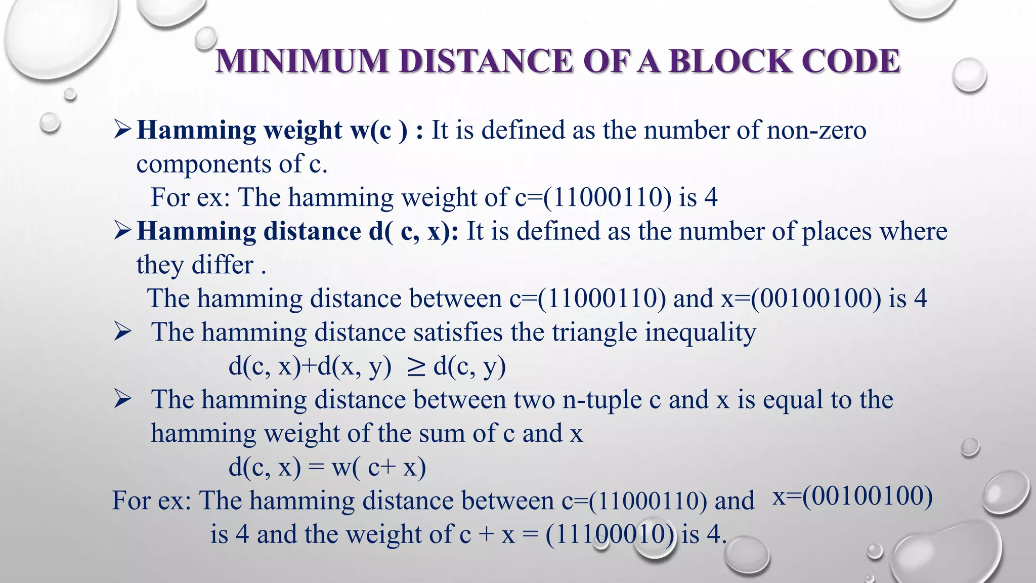 Linear block coding | PPT