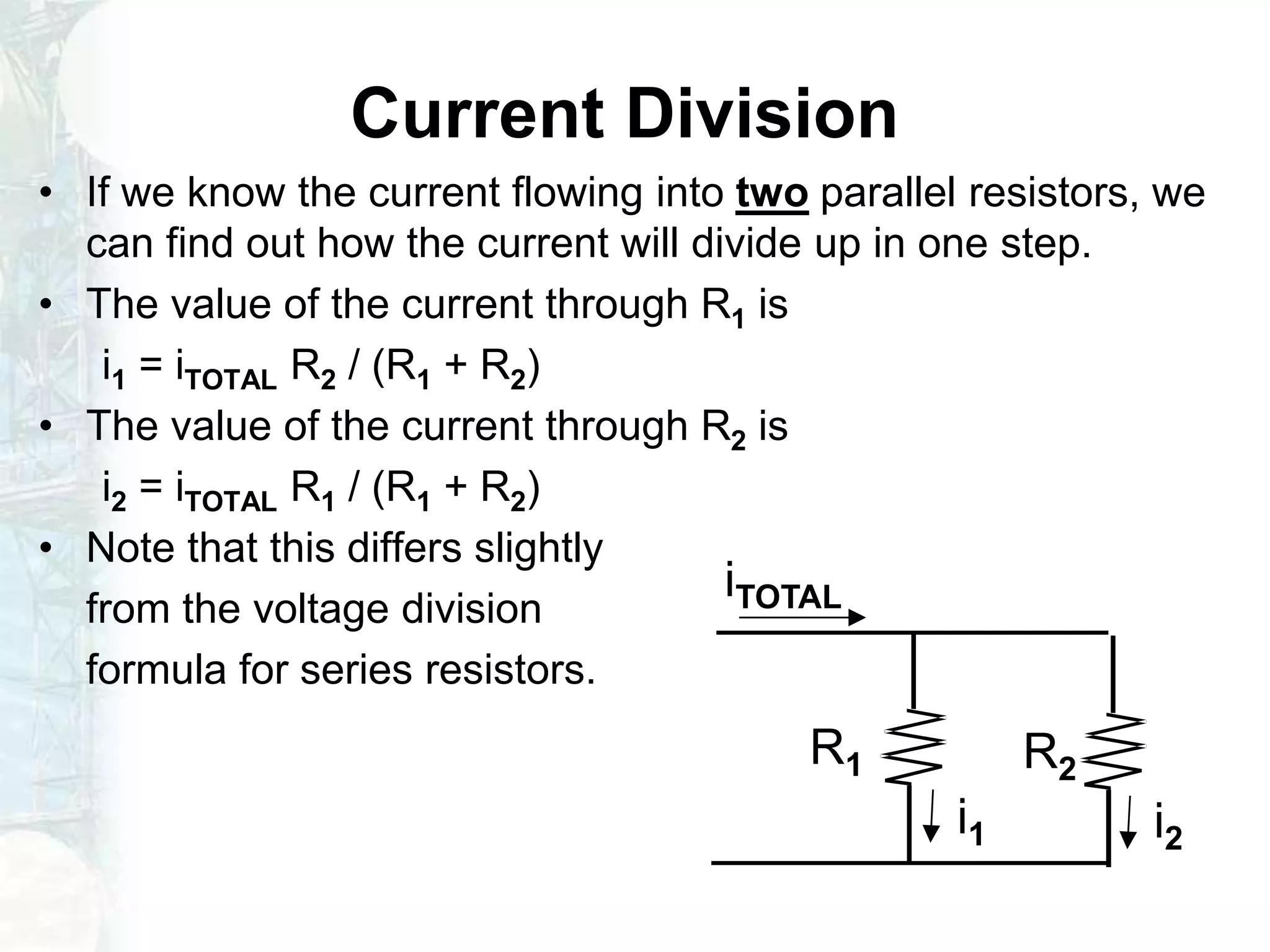 Linear circuit analysis 3 | PPTX
