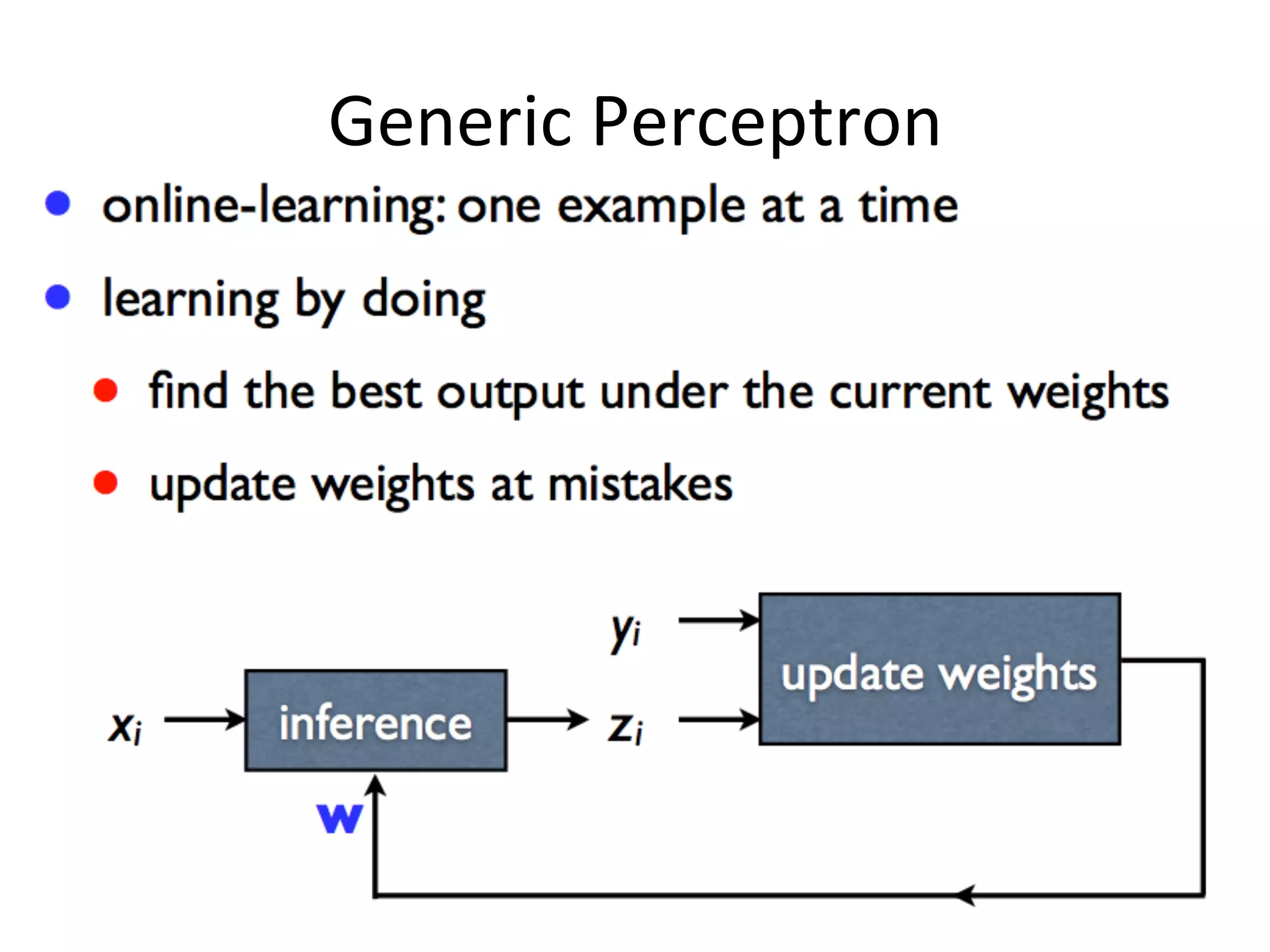 Generic	
  Perceptron
 