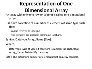 Linear Data Structures, array, stack, queue | PPT image.