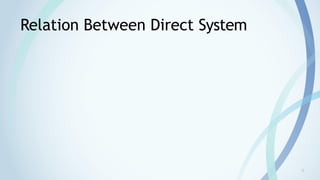 9
Relation Between Direct System
 
