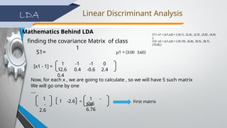 Linear Discriminant Analysis of machine learning.pptx