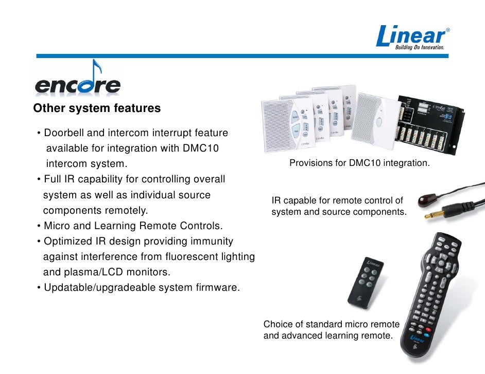 Linear Encore Digital Audio Distribution System