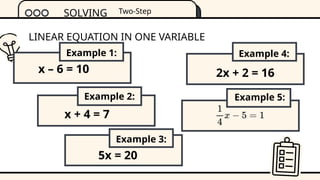 Linear Equation.pptx linear equation in one variables | PPTX