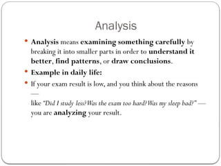 Analyzation Examples linear equation 1 models' analysis examples | PPTX