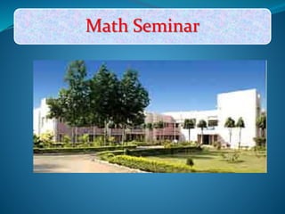 Math Seminar
 