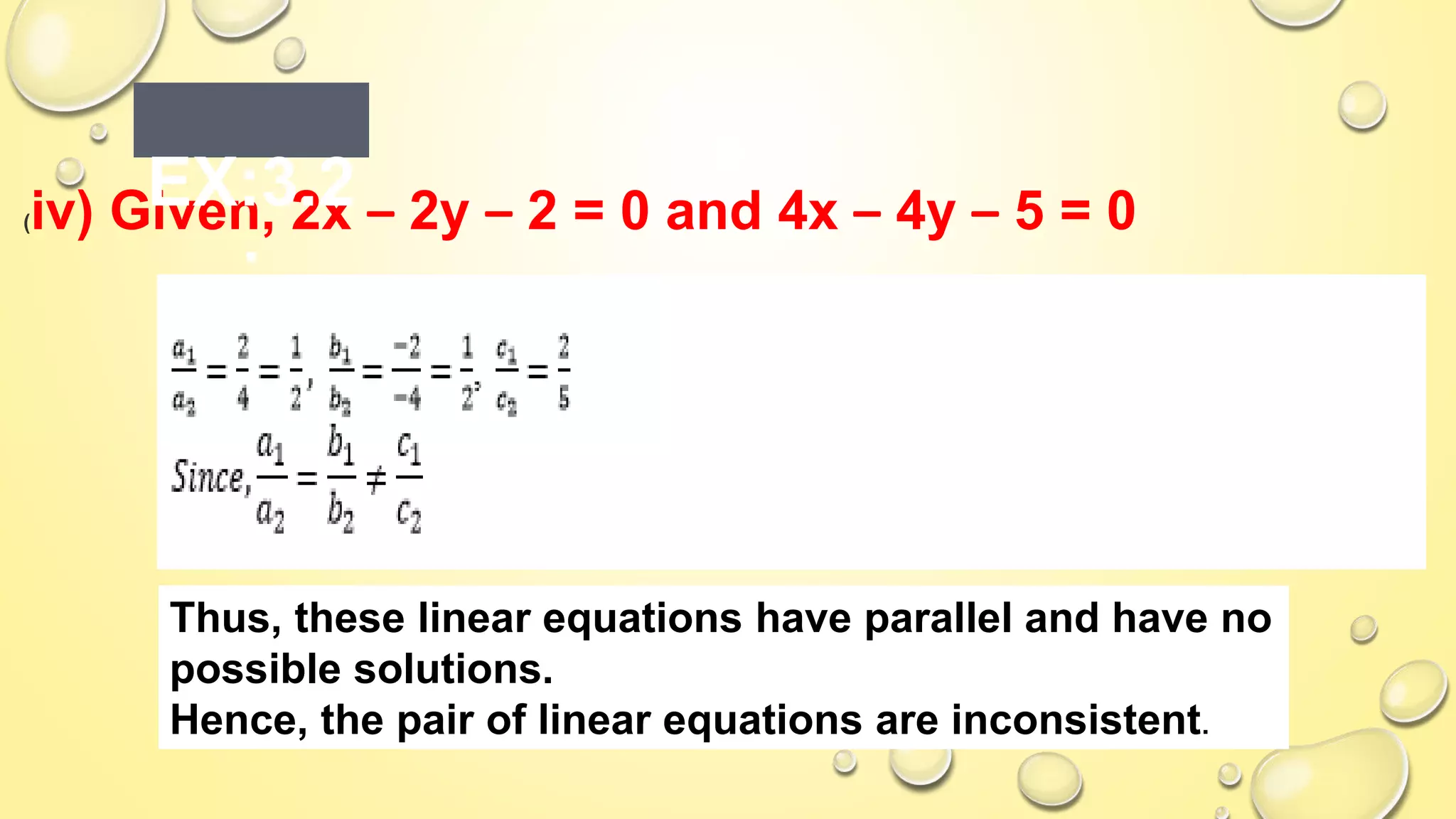 Linear equation in 2 variable class 10 | PPT