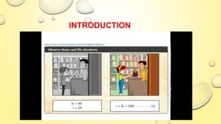 Linear equation in 2 variable class 10 | PPT