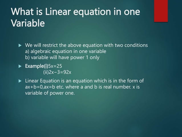 linear equation in one variable class 8 (1).pptx | Programming ...