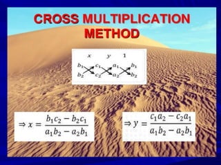 Linear equation in tow variable