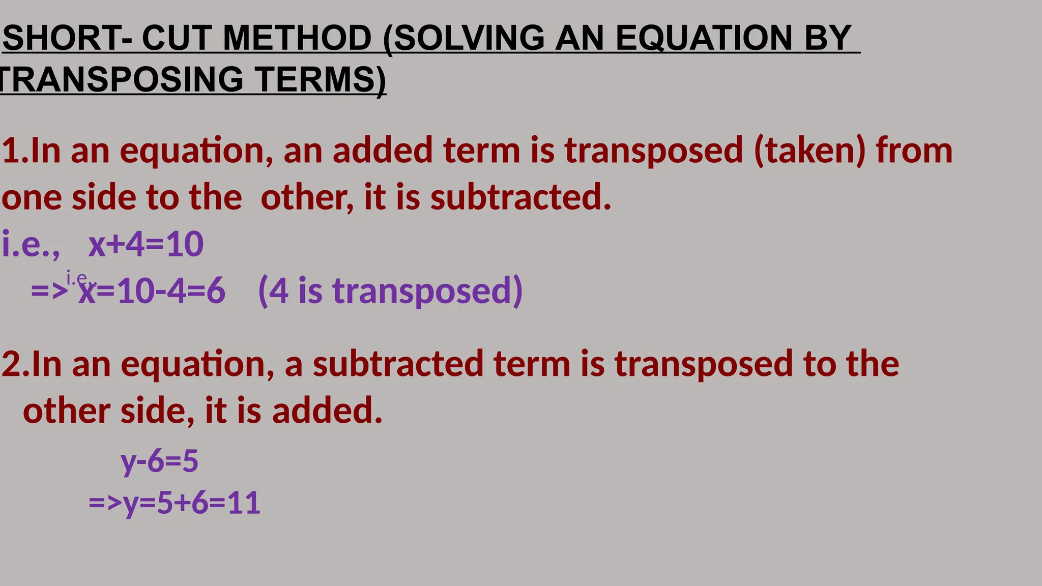 Class 7 ch 5 equation in one variable maths | PPTX