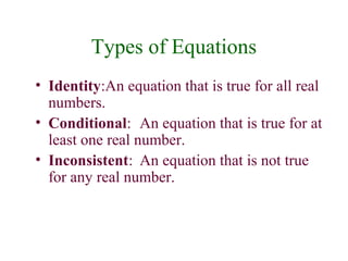 Linear equations | PPT
