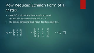 GATE Engineering Maths : System of Linear Equations | PPTX