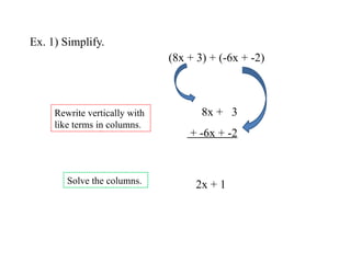Linear expressions for 7th grade mathematics learners | PPTX