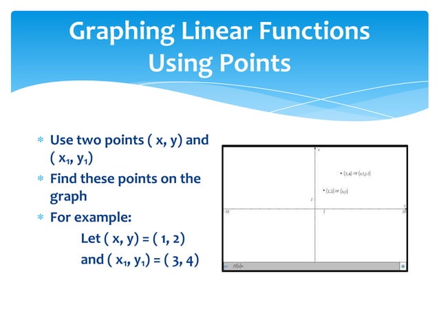 Linear functions | PPT