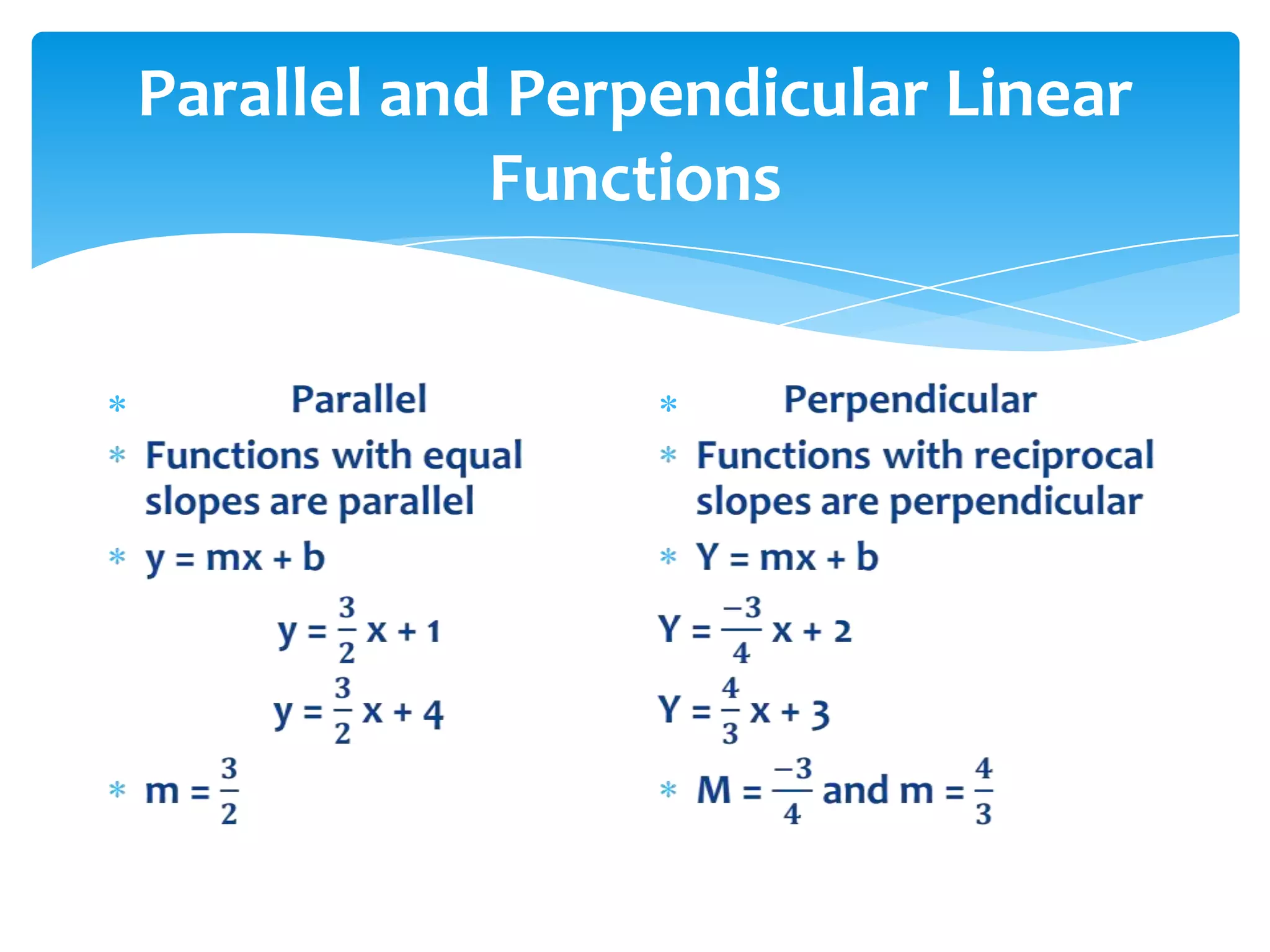 Linear functions | PPT