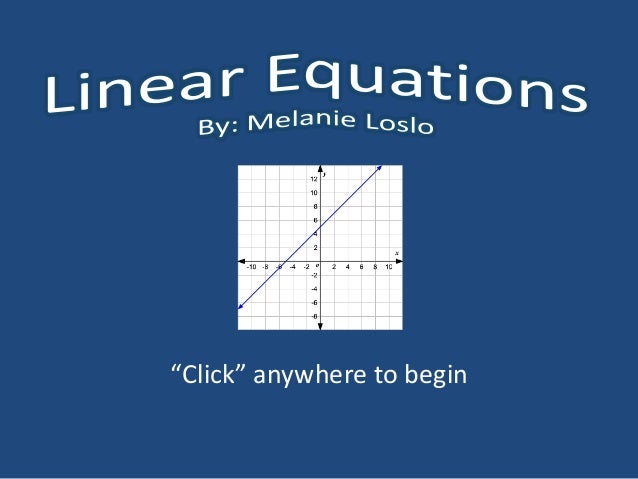 Linear Functions Presentation