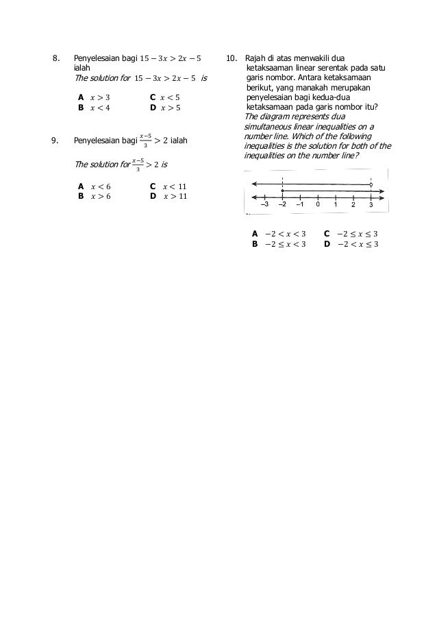 Ketaksamaan linear serentak