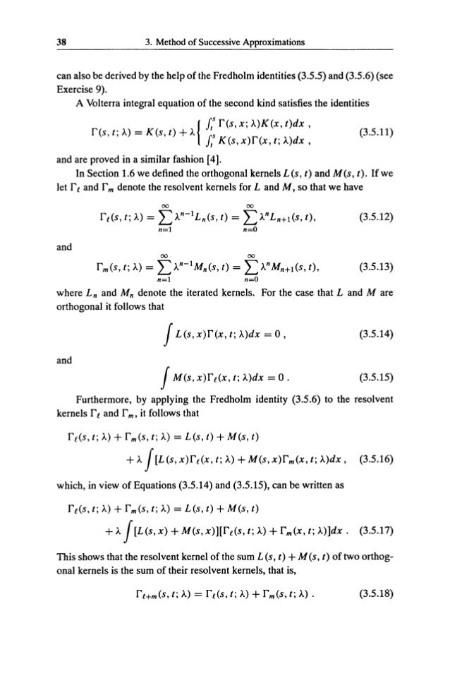 Linear integral equations