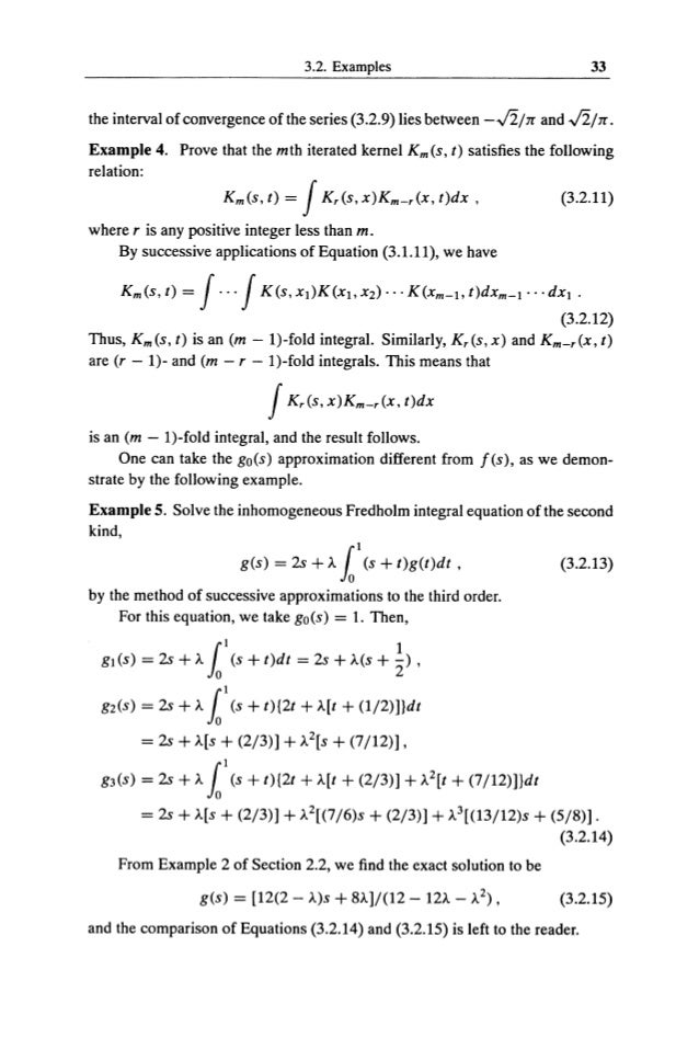 Linear integral equations