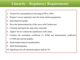 Linearity cochran test | PPTX
