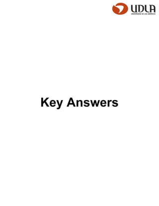 Key Answers
 