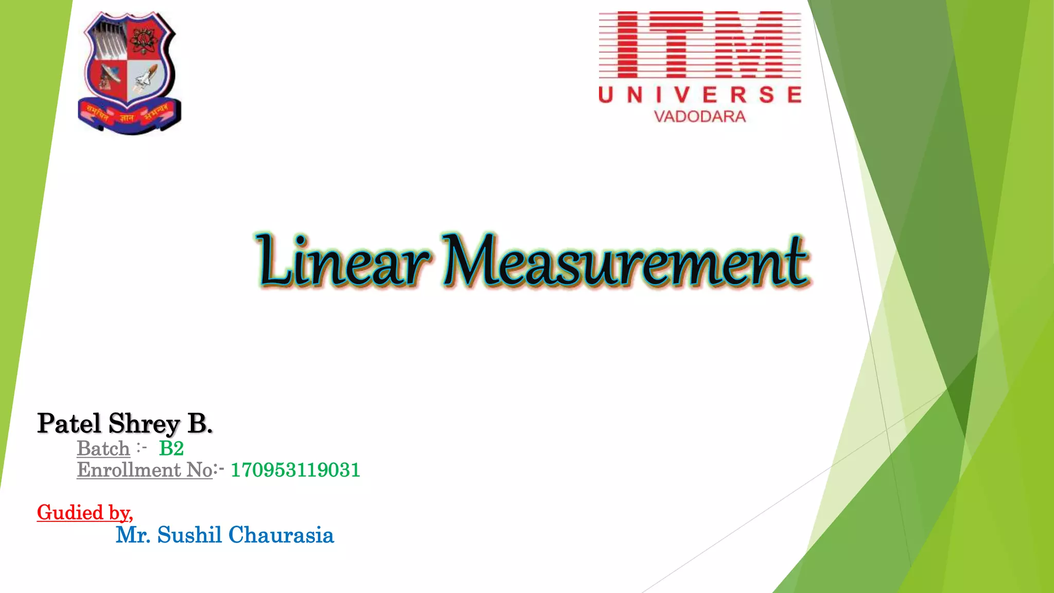 Linear measurement PPT
