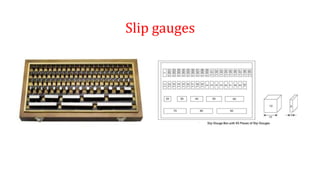 Slip gauges
 