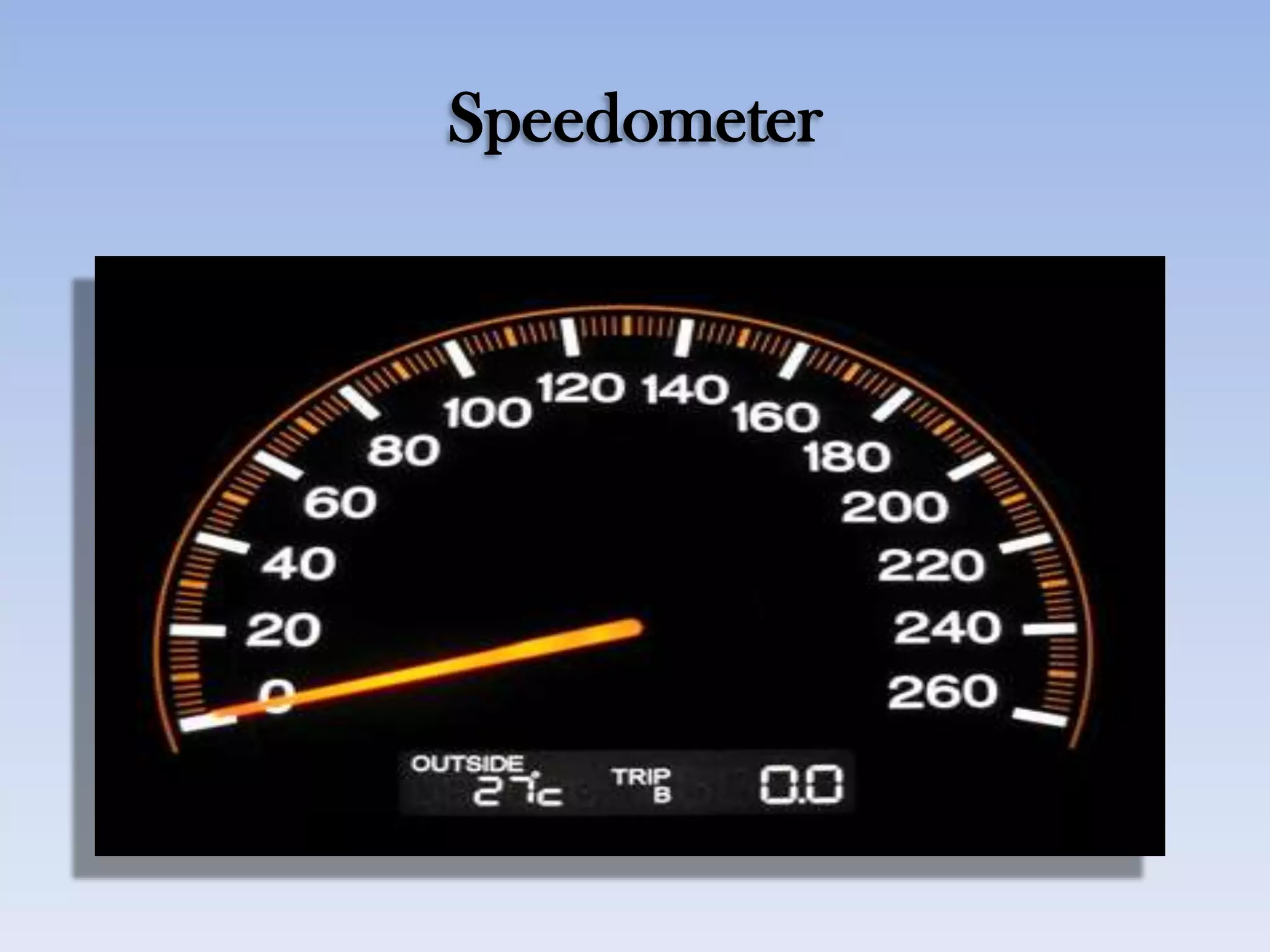 Speedometer
 