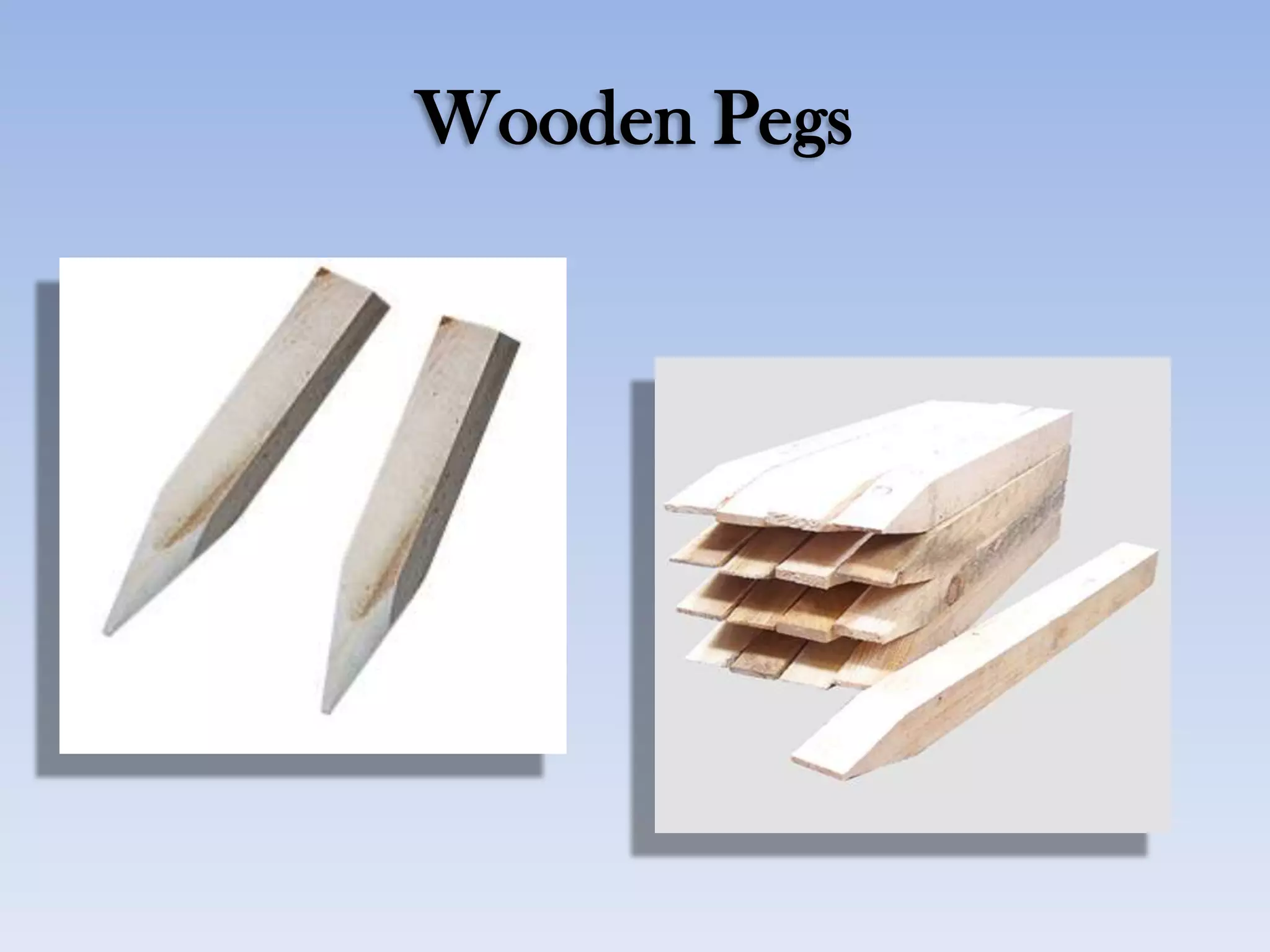 Wooden Pegs
 
