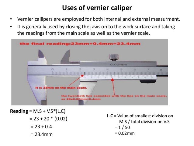 linear measurements how vernier caliper works