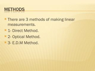 linear_measurementS IN METROLOGY & INSTRUMENTATION | PPT