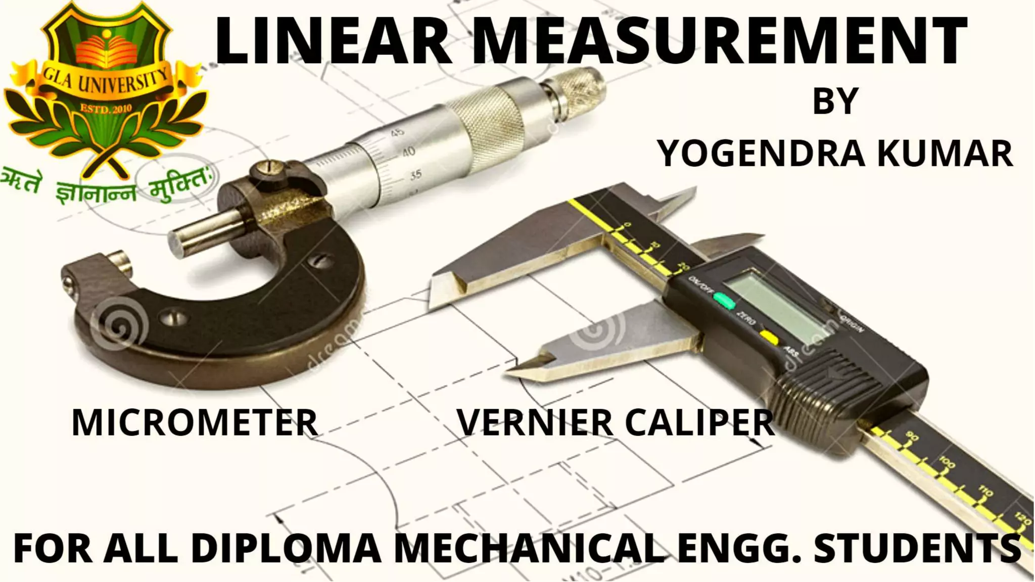Linear measurements vernier and micro meter PPT