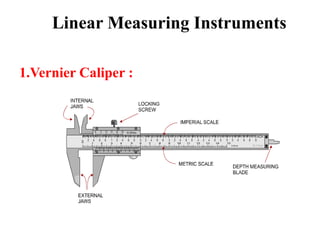 Linear Error Instrumentation Linear Measuring Instruments and Errors in Measurements | PPTX