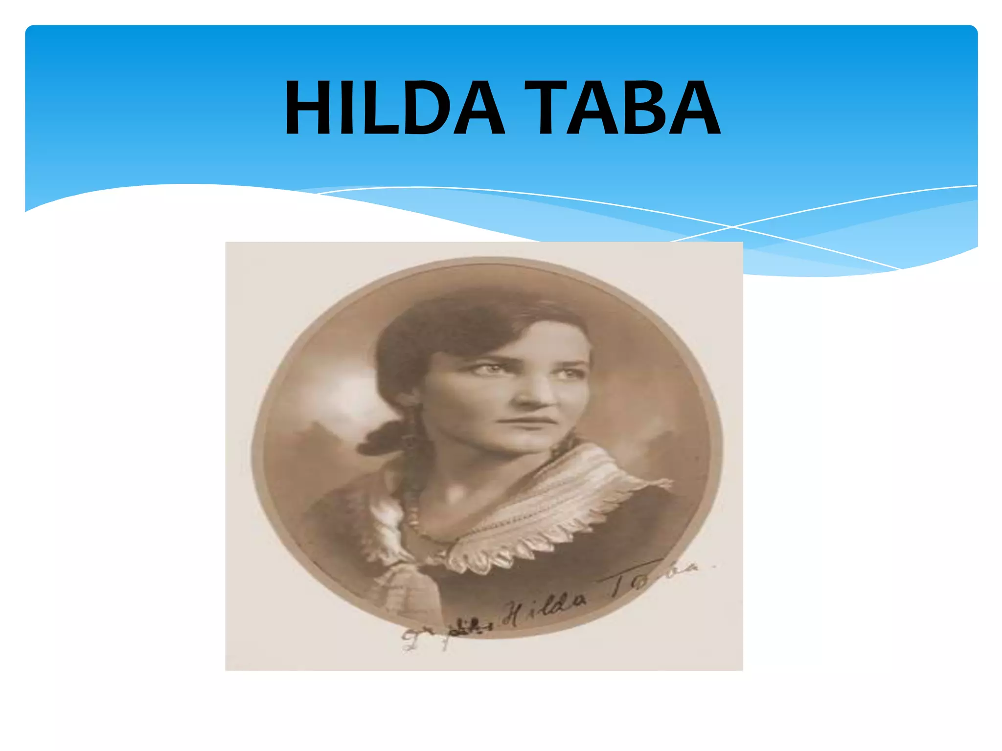 HILDA TABA

 