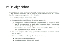MLP Algorithm
 