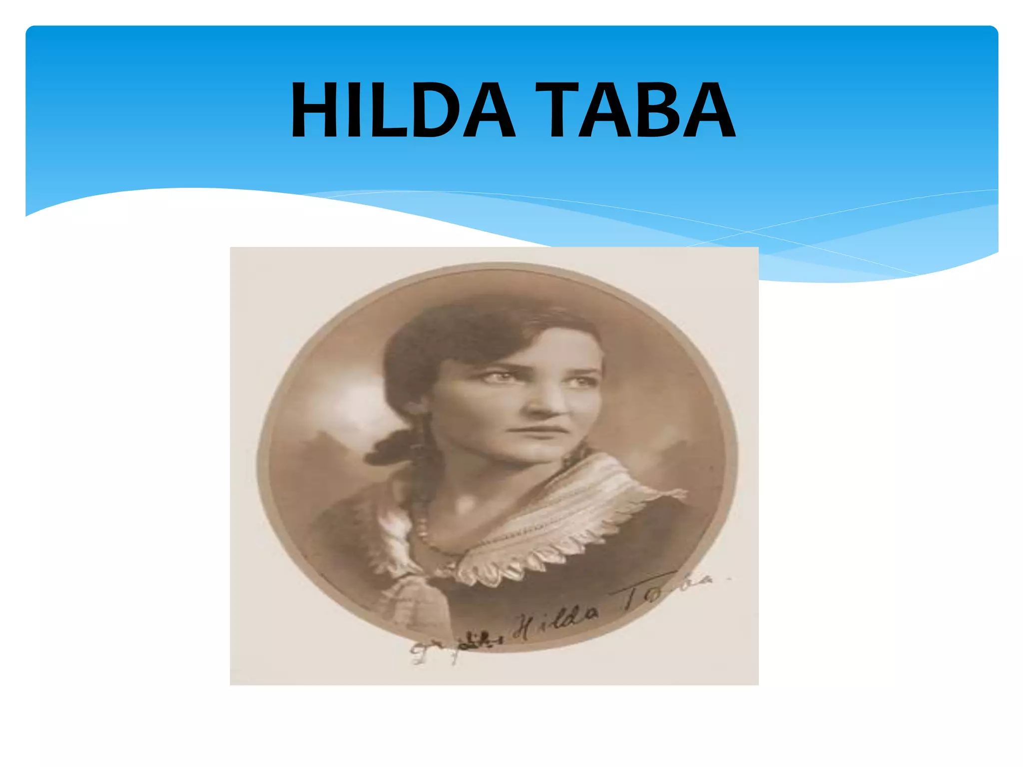 HILDA TABA
 